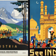 Illustration for article titled Vintage travel posters with the TARDIS tucked away in the background